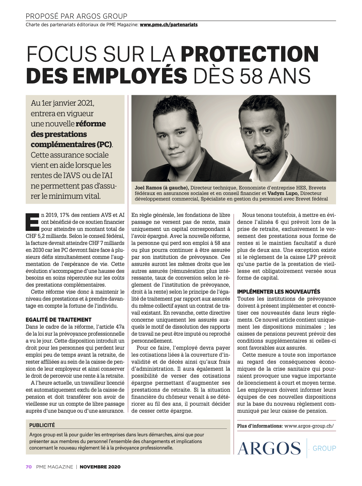 Argos Blog Focus Protection Of 58 Year Old Employees Banner Article